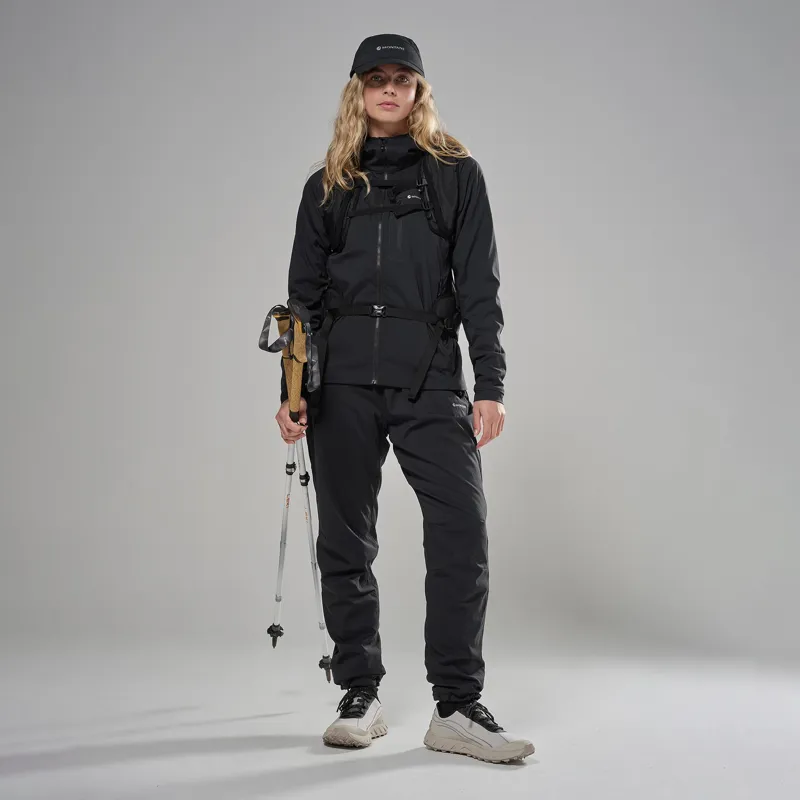 Montane Women's Khamsin Lite Softshell Pants - Black-3