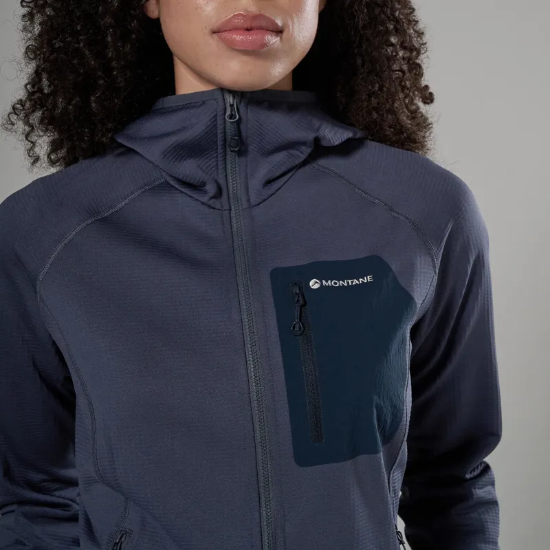 Montane Women's Protium CP Hooded Fleece Jacket - Dark Sky-4