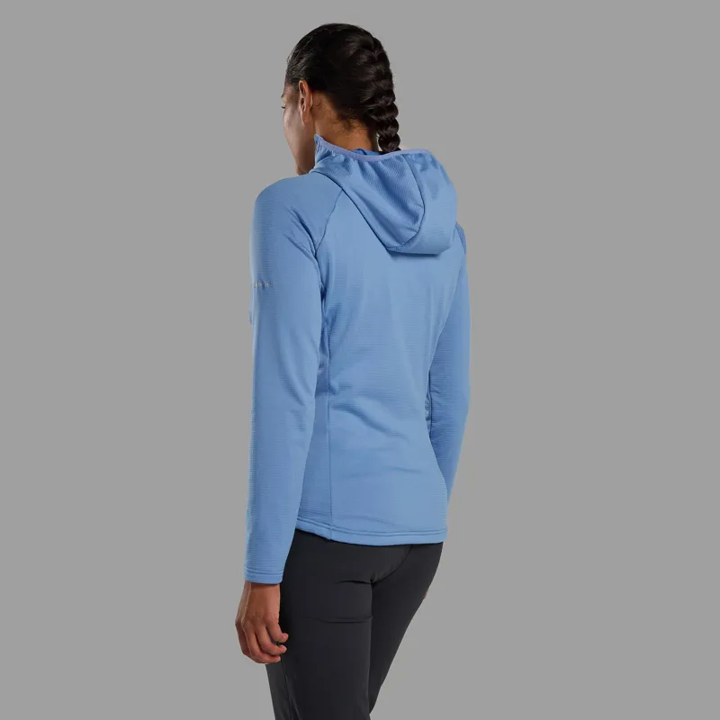 Montane Women's Protium Hooded Fleece Jacket - Cornflower-2
