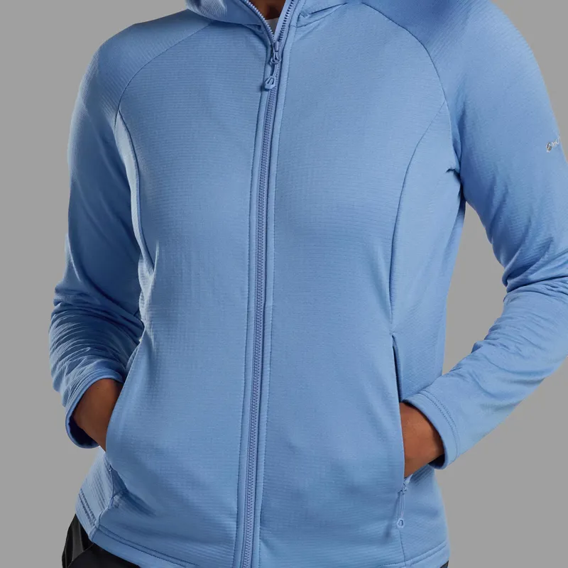 Montane Women's Protium Hooded Fleece Jacket - Cornflower-3