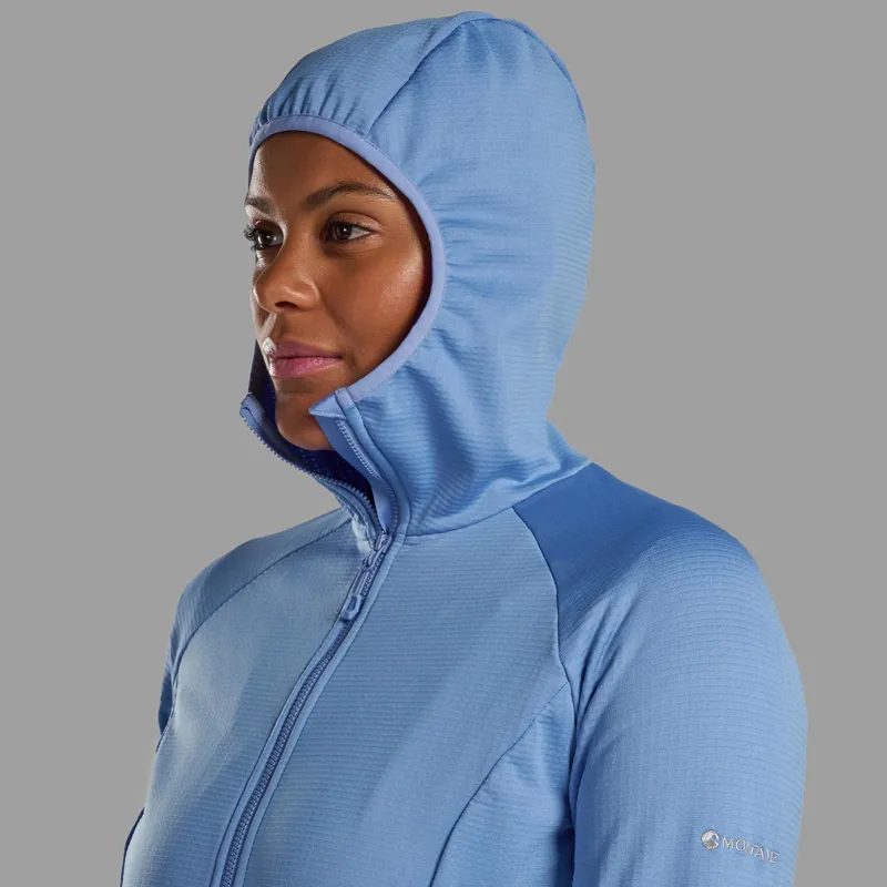 Montane Women's Protium Hooded Fleece Jacket - Cornflower-4