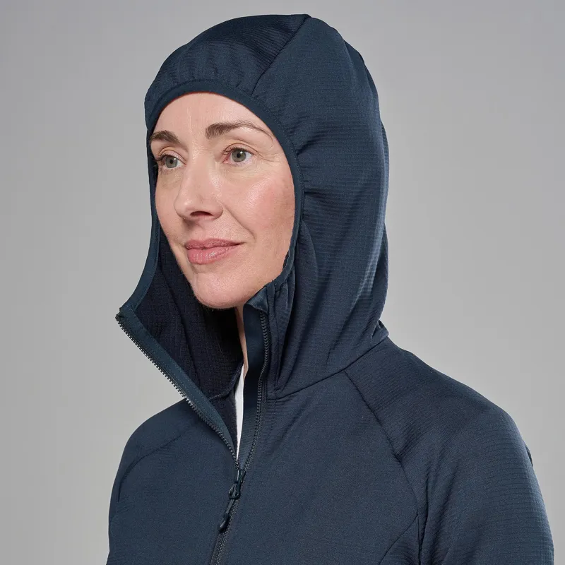 Montane Women's Protium Hooded Fleece Jacket - Eclipse Blue-5
