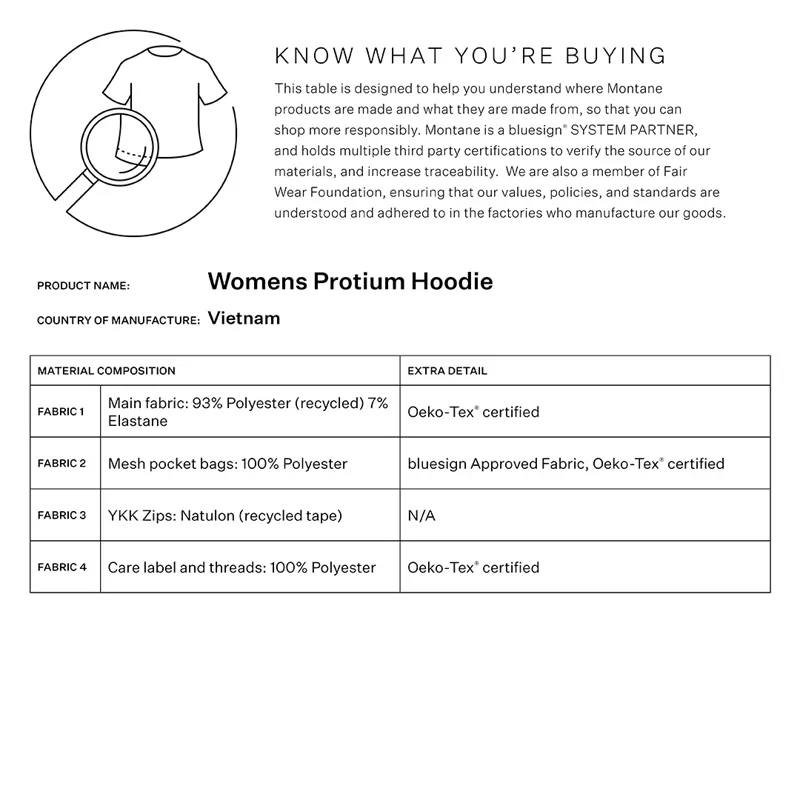 Montane Women's Protium Hooded Fleece Jacket - Eclipse Blue-8
