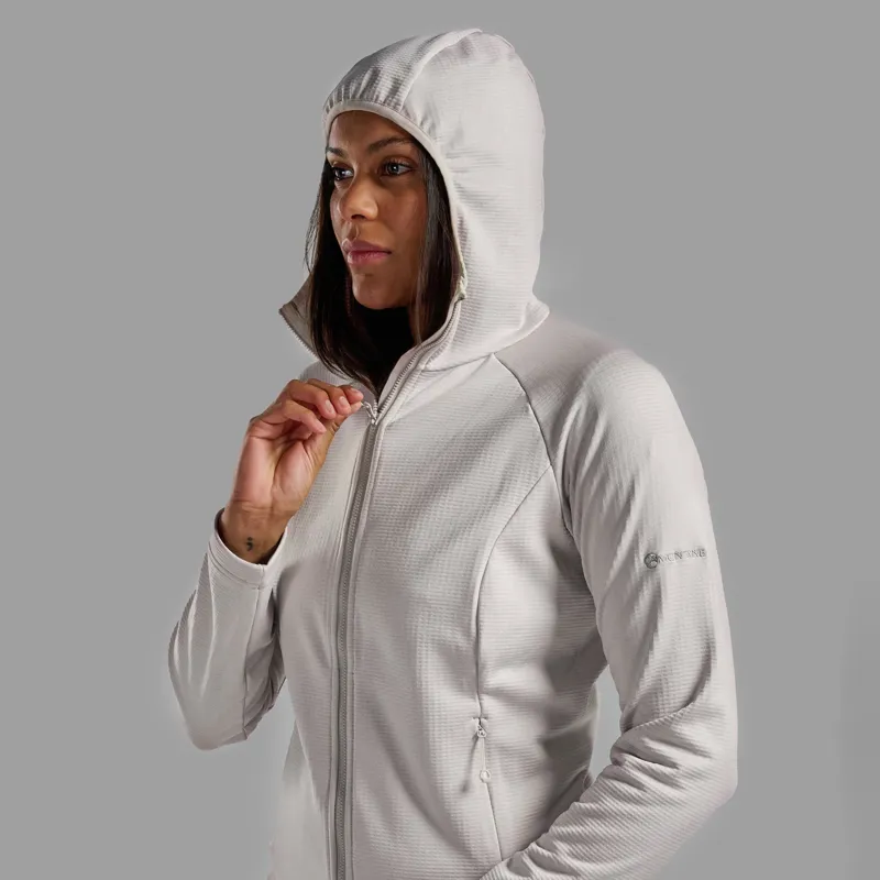 Montane Women's Protium Hooded Fleece Jacket - Oyster-4