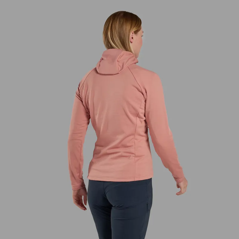 Montane Women's Protium Hooded Fleece Jacket - Pink Clay-2