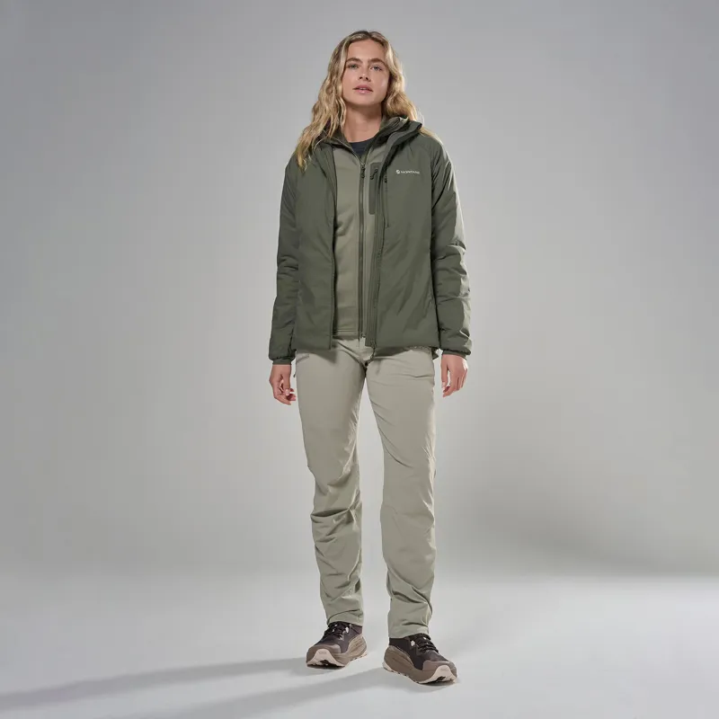 Montane Women's Sirocco XT Hooded Insulated Jacket - Moss-3