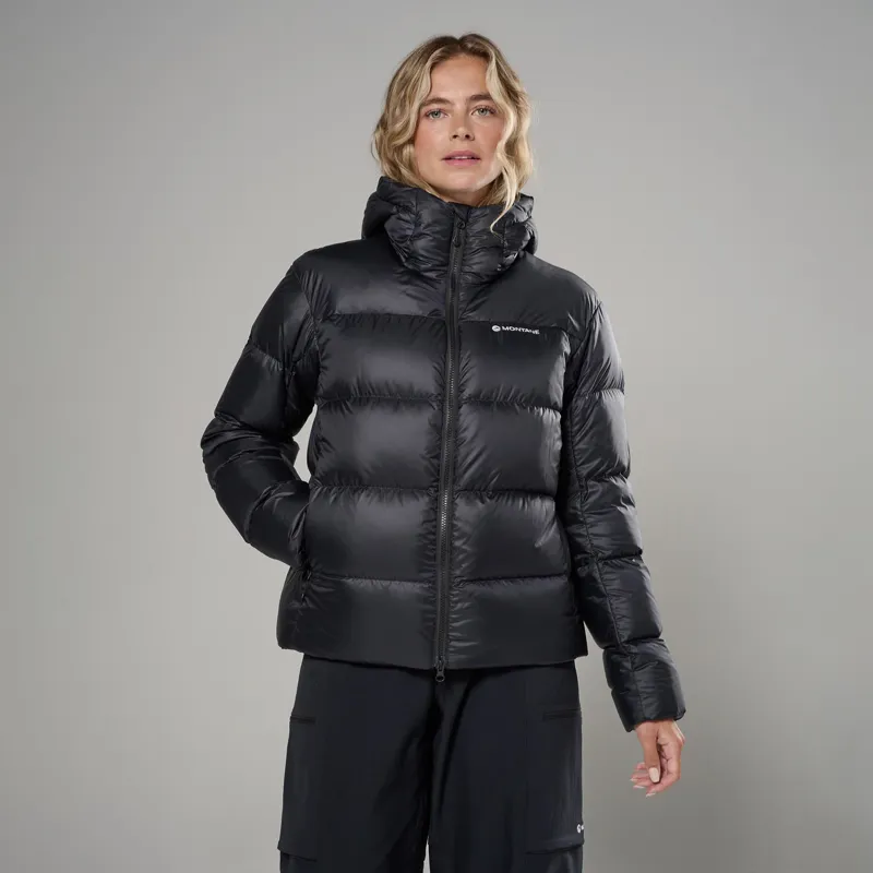 Montane Women's Thaw Hooded Down Jacket - Black-1
