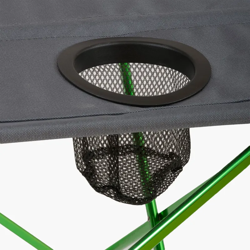 Highlander Ayr Folding Camping Table - Grey/Green-1