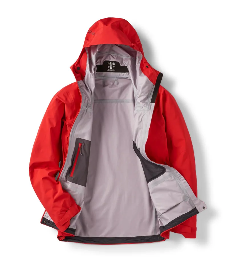 Rab Men's Firewall Guide Waterproof Jacket - Summit Red-2