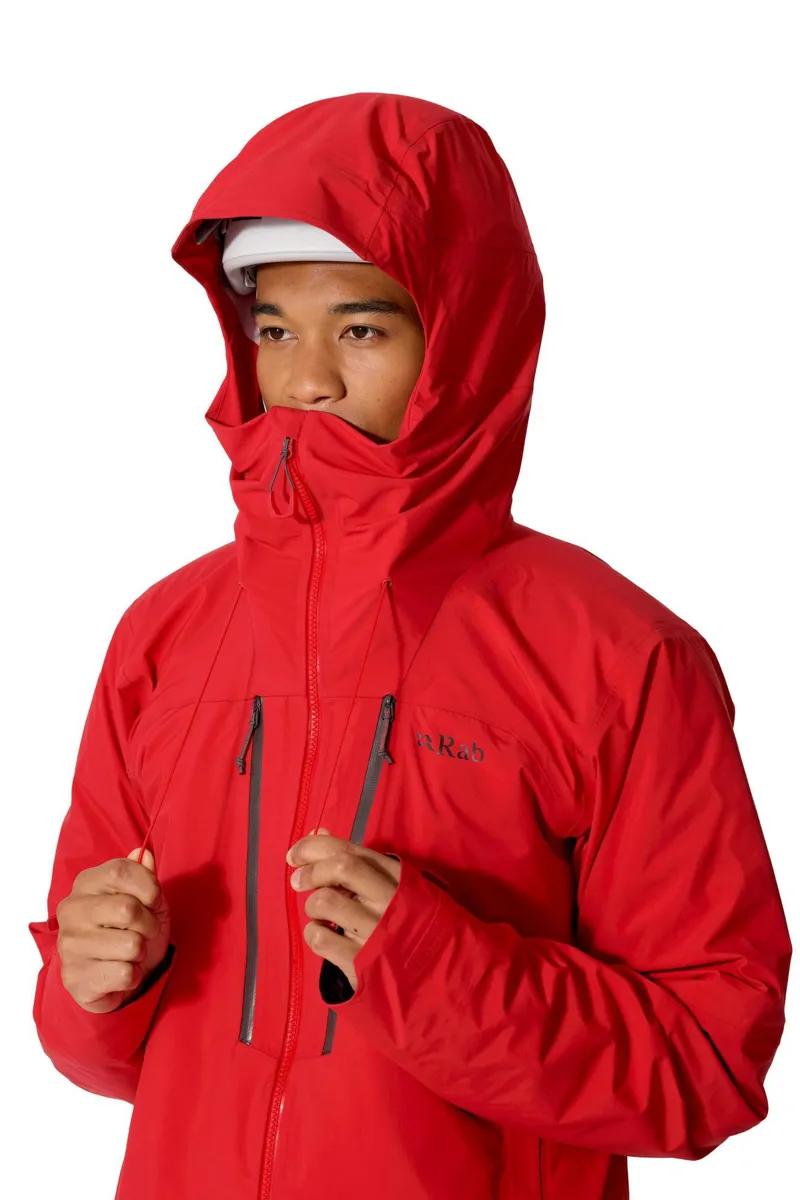 Rab Men's Firewall Guide Waterproof Jacket - Summit Red-6