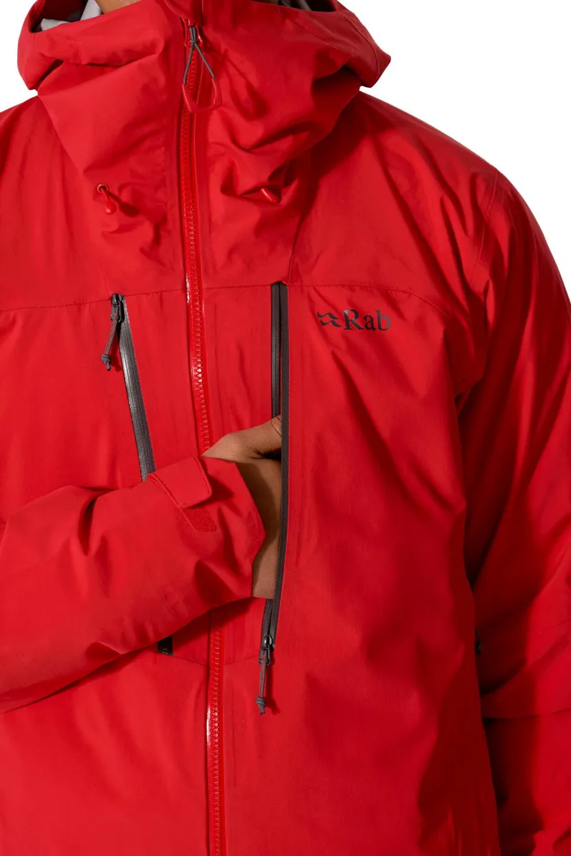 Rab Men's Firewall Guide Waterproof Jacket - Summit Red-9