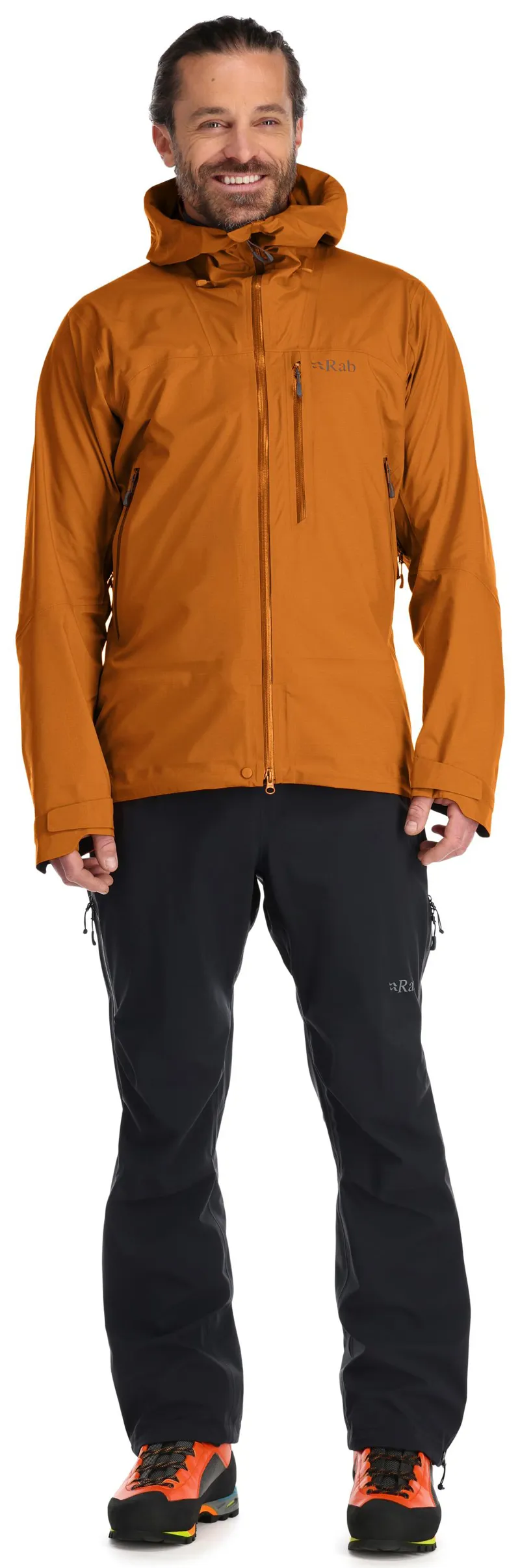 Rab Men's Firewall  Waterproof Jacket - Marmalade-4