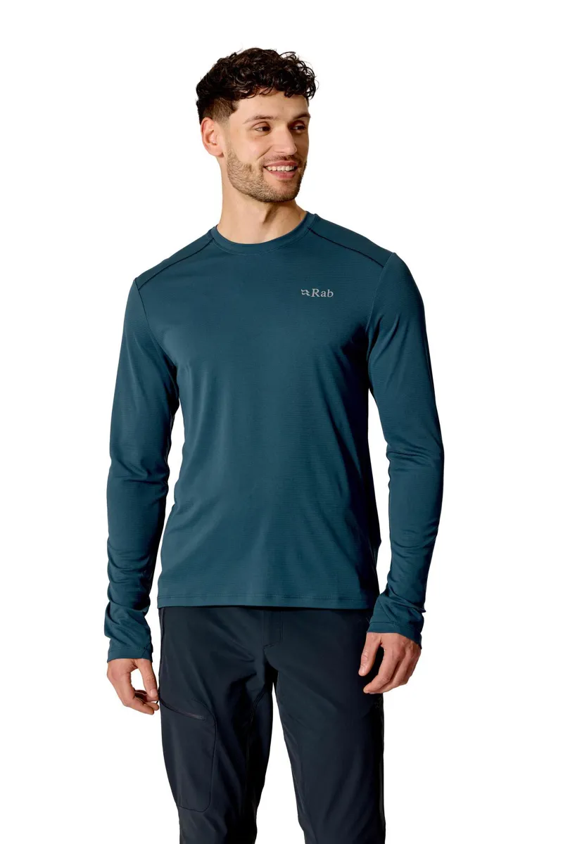 Rab Men's Force LS Tee - Tempest Blue-4