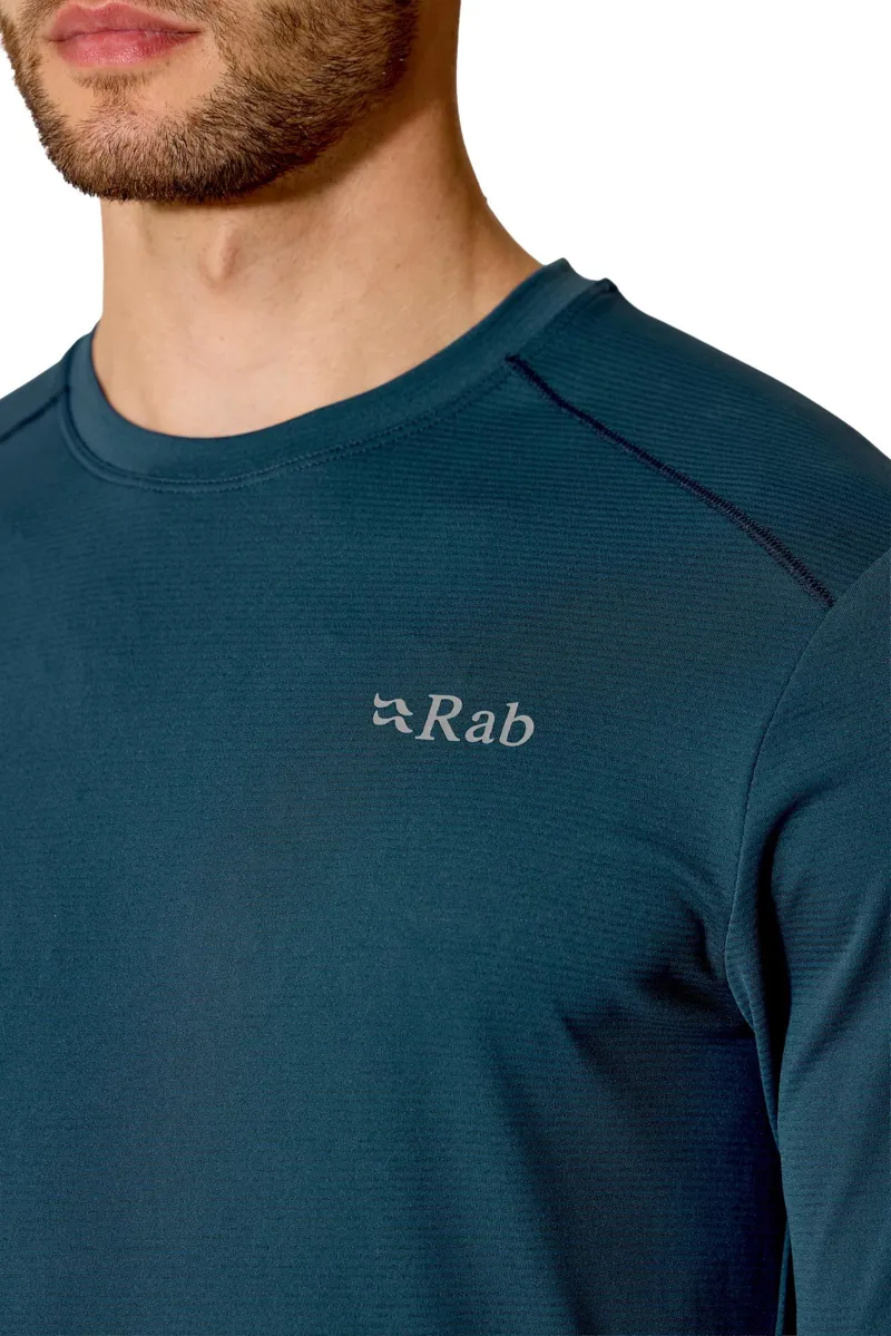 Rab Men's Force LS Tee - Tempest Blue-5