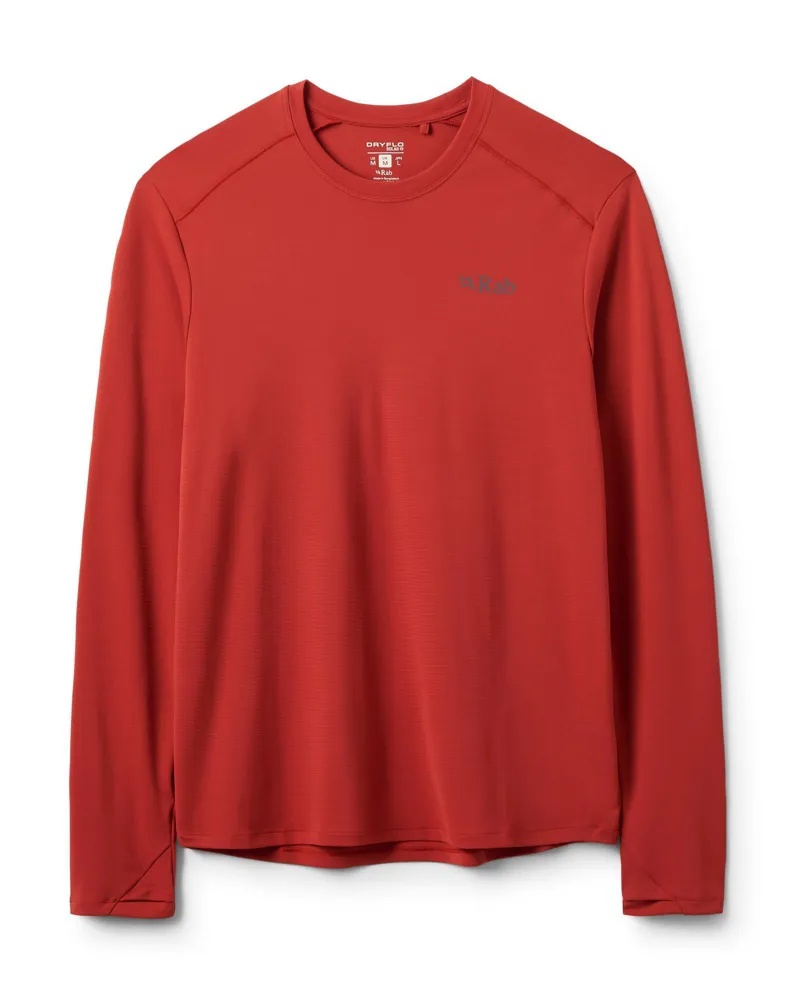 Rab Men's Force LS Tee - Tuscan Red