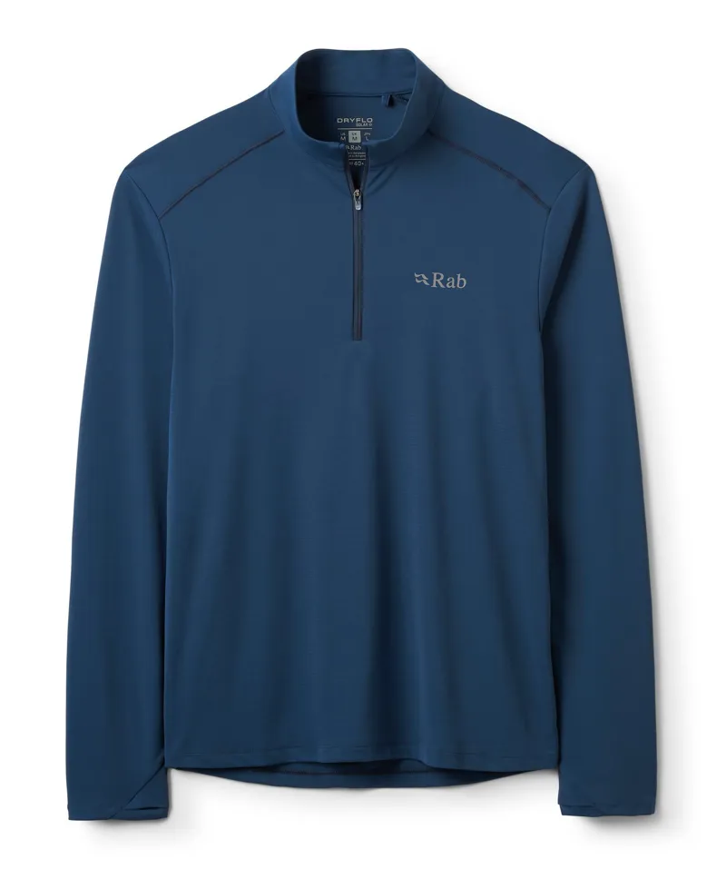Rab Men's Force LS Zip - Tempest Blue