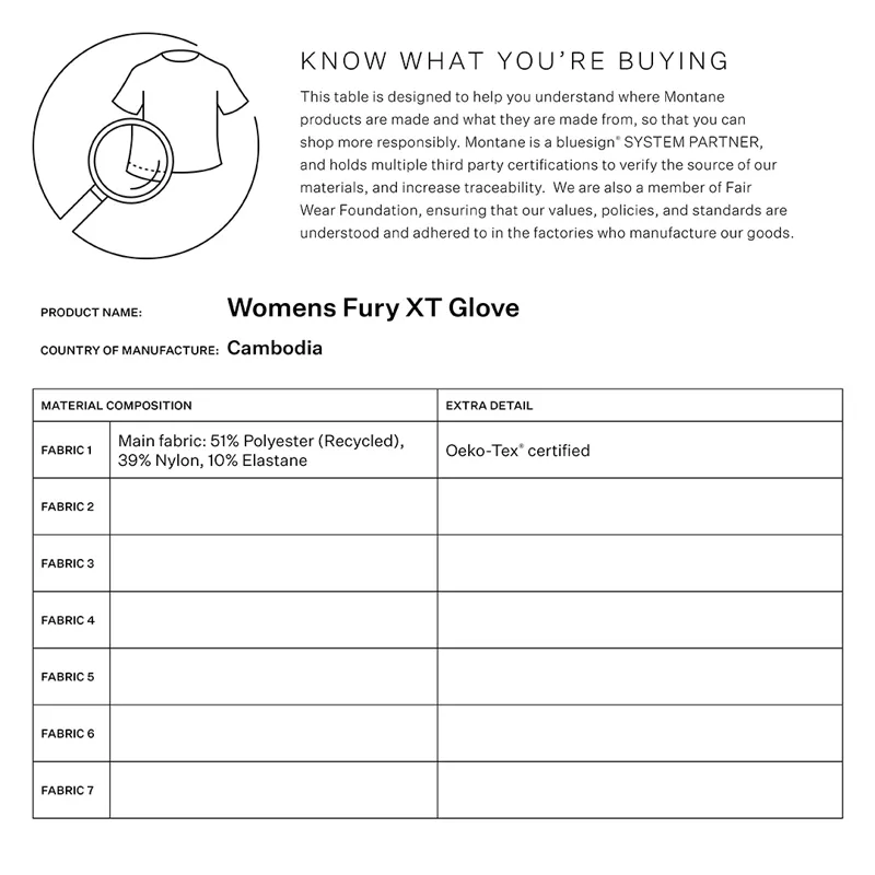 Montane Women's Fury XT Gloves - Black-3
