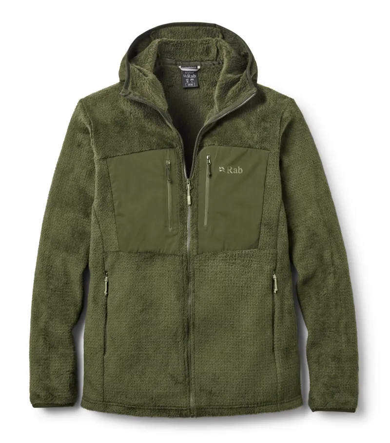 Rab Men's Granitic Hooded Fleece Jacket - Army Green