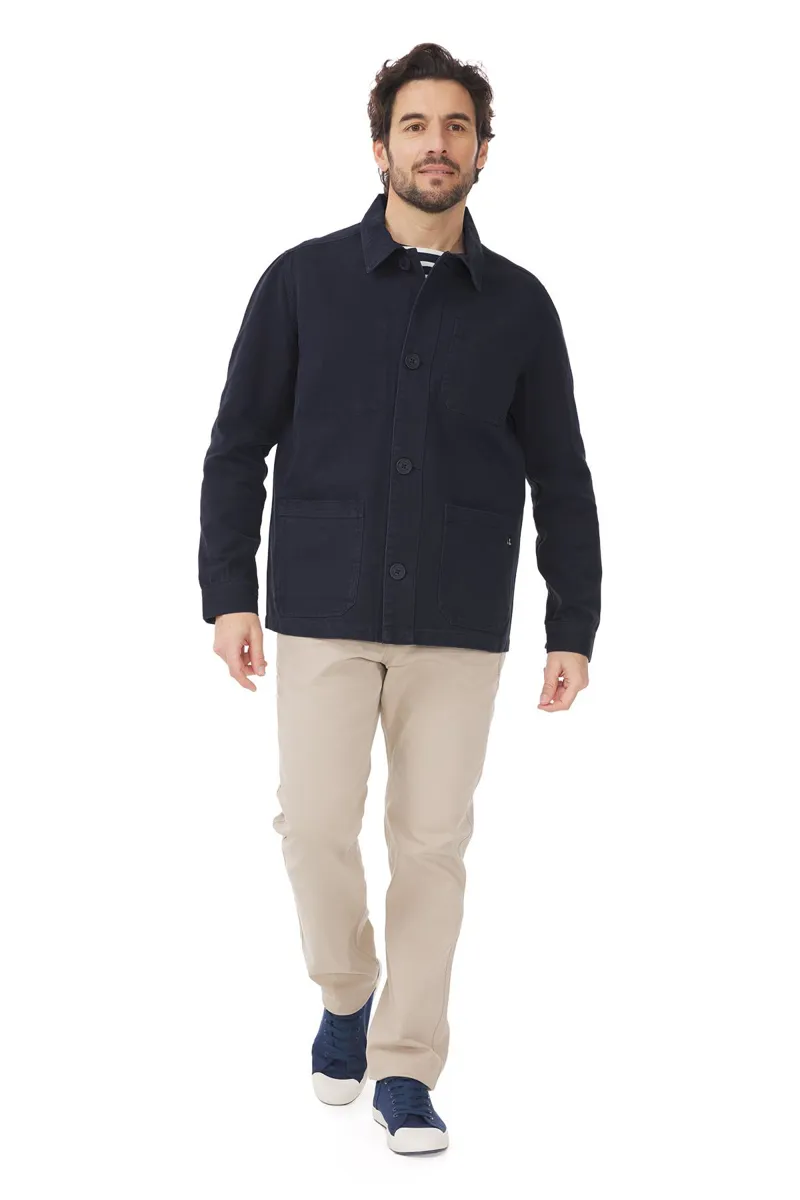 Mousqueton Men's Hizilig Cotton Jacket- Marine-1
