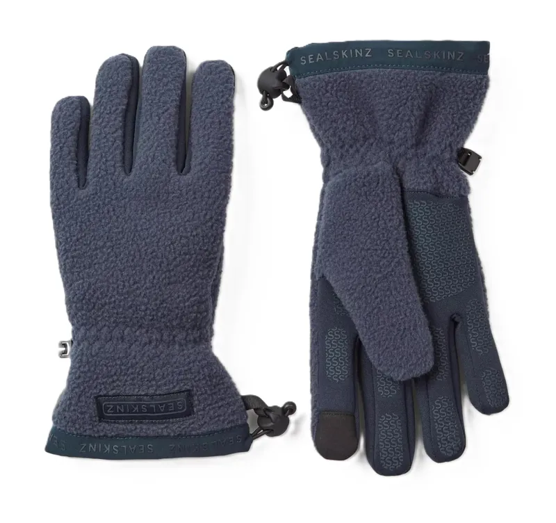 Sealskinz Hoveton Aquasealz Waterproof Sherpa Fleece Glove - Navy