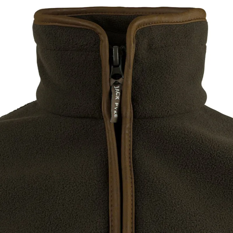 Jack Pyke Men's Countryman Fleece Gilet - Dark Olive-3