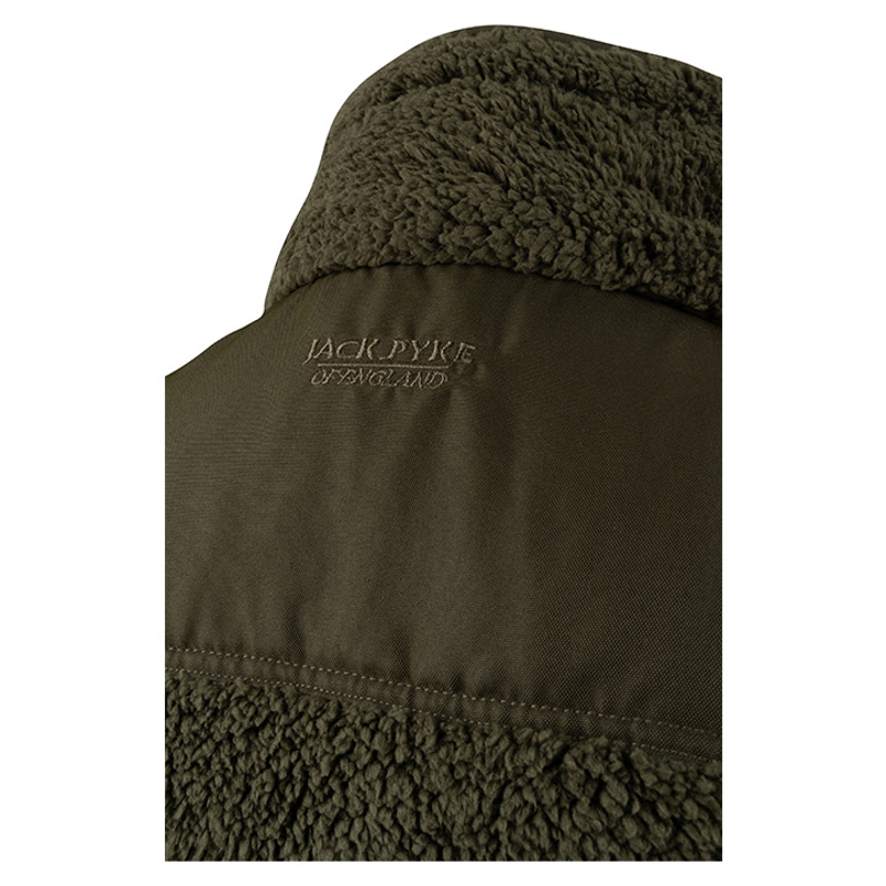 Jack Pyke Sherpa Fleece Gilet - Dark Olive-2