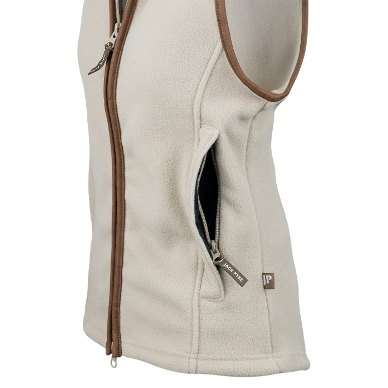 Jack Pyke Women's Countryman Fleece Gilet - Mushroom-5