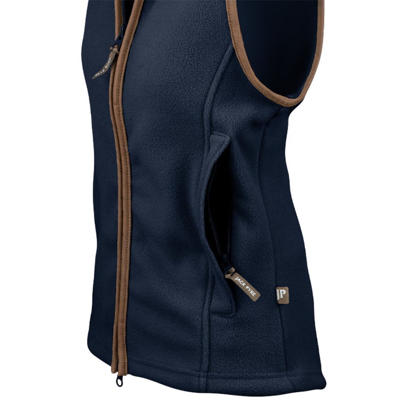 Jack Pyke Women's Countryman Fleece Gilet - Navy-2