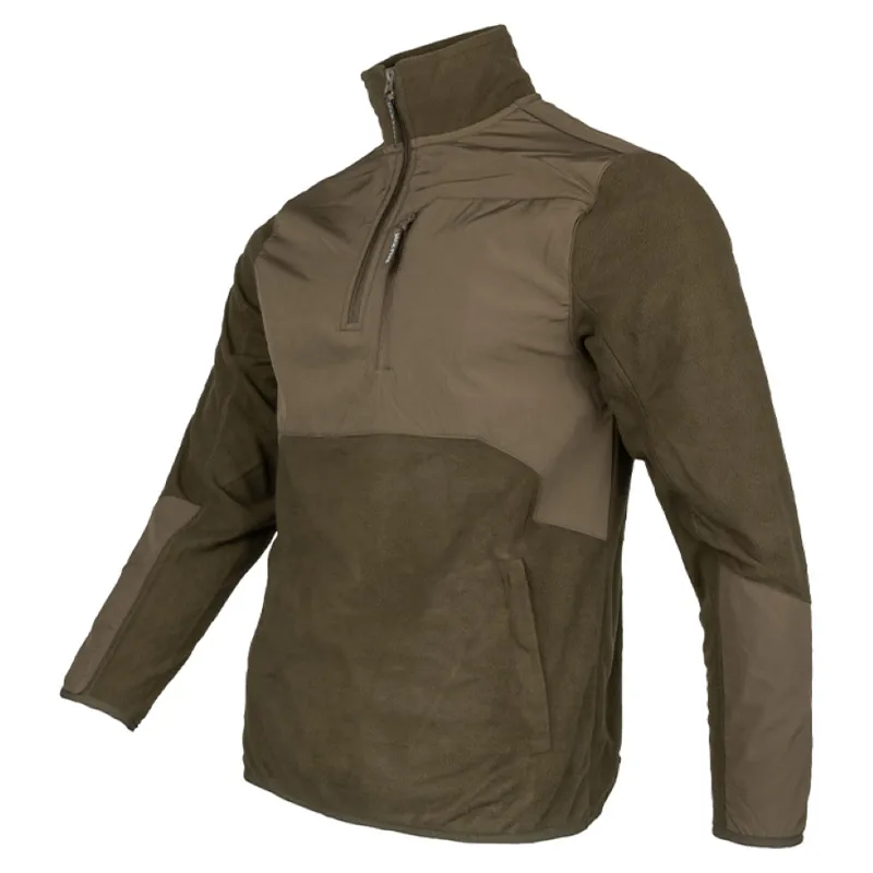Jack Pyke Rannock Fleece Pull Over - Dark Olive-1