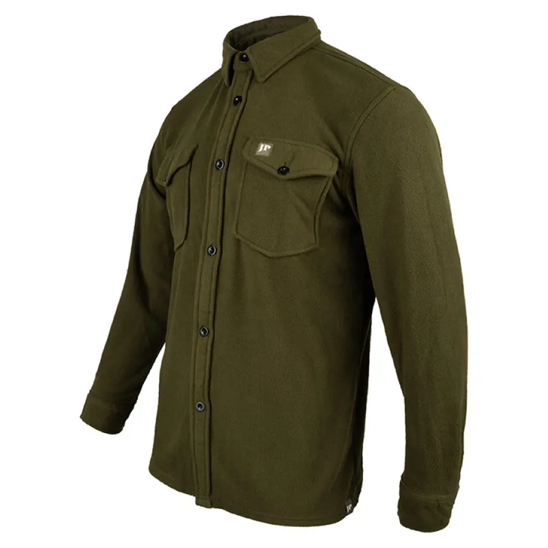 Jack Pyke Men's Polar Fleece Shirt - Dark Olive-1
