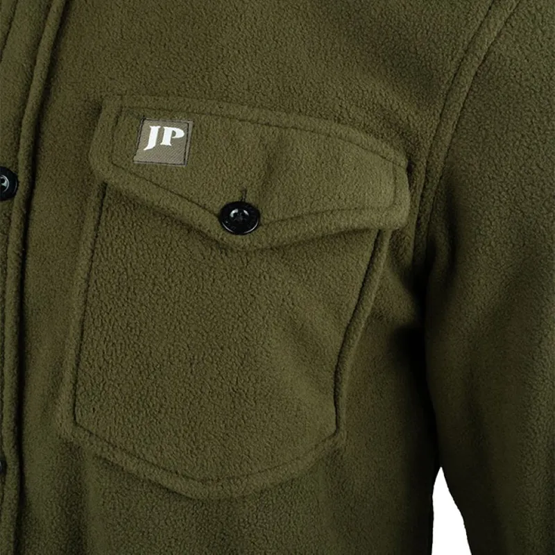 Jack Pyke Men's Polar Fleece Shirt - Dark Olive-3