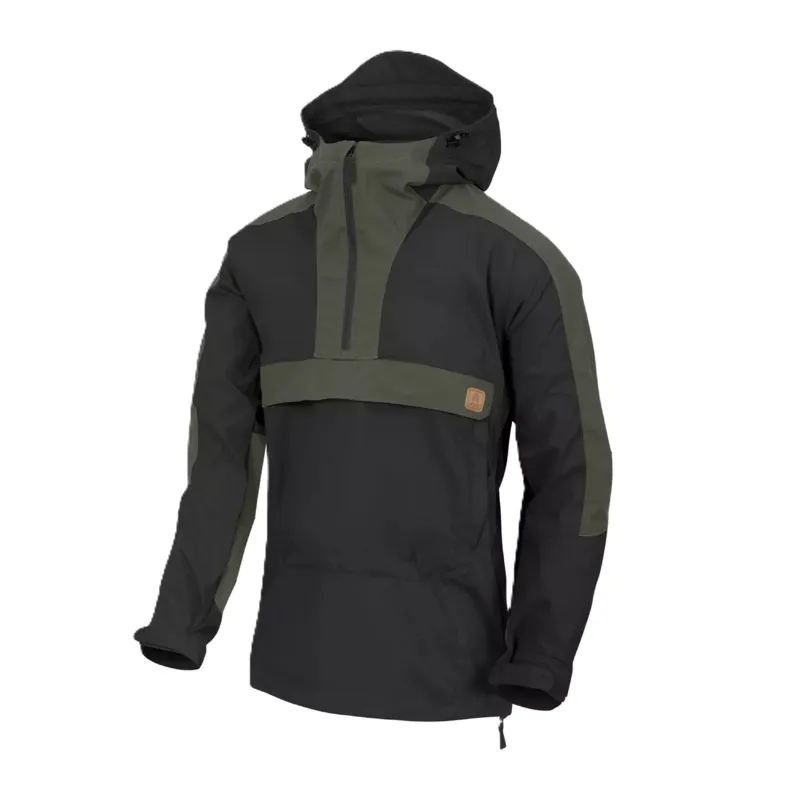 Helikon-Tex Men's Woodsman Anorak - Black/Taiga Green