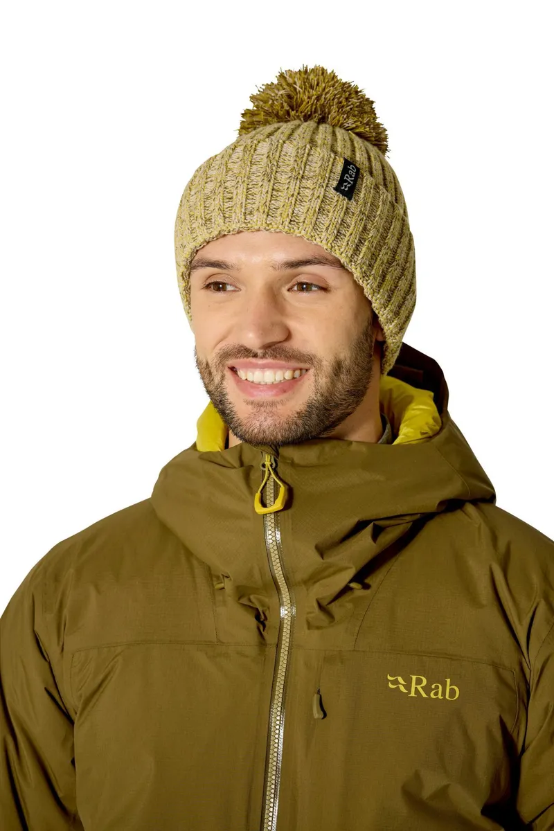 Rab Kharve Bobble Beanie - Dark Pollen/Pebble-1