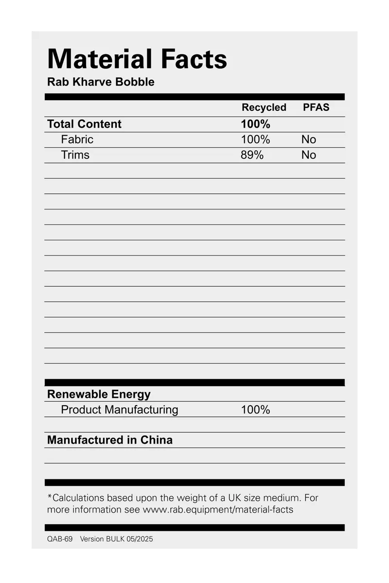 Rab Kharve Bobble Beanie - Dark Pollen/Pebble-2