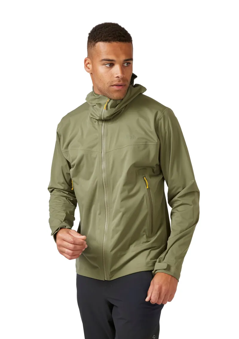 Rab Men s Kinetic 2.0 Waterproof Jacket Light Khaki