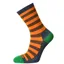 Horizon Lifestyle Women's Bamboo Sock - Orange/Green
