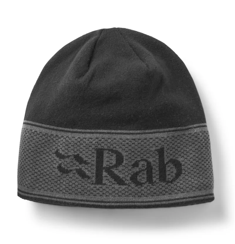 Rab Logo Band Beanie - Black/Graphene