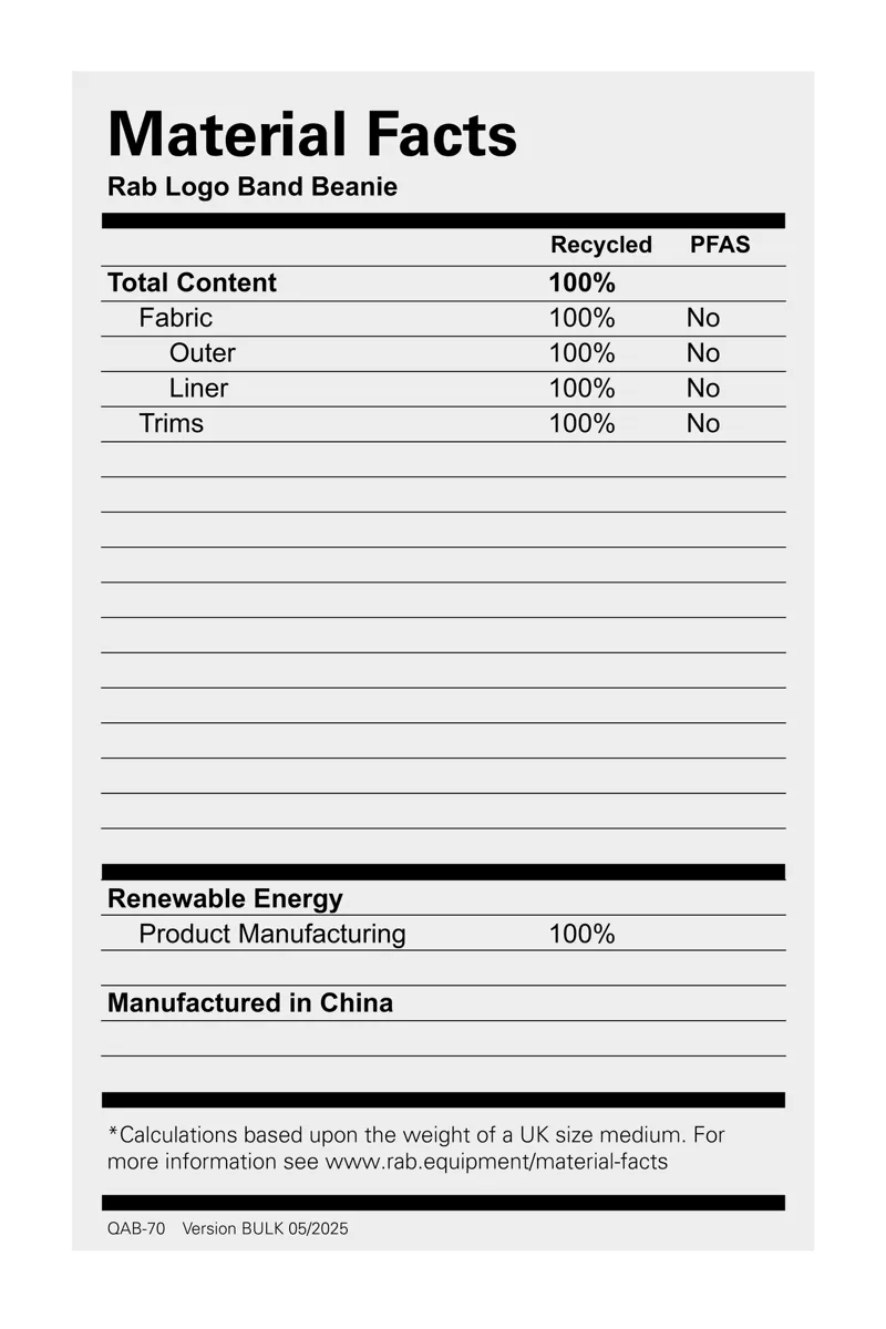 Rab Logo Band Beanie - Tempest Blue/Maya Blue-3