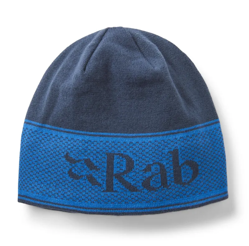 Rab Logo Band Beanie - Tempest Blue/Maya Blue