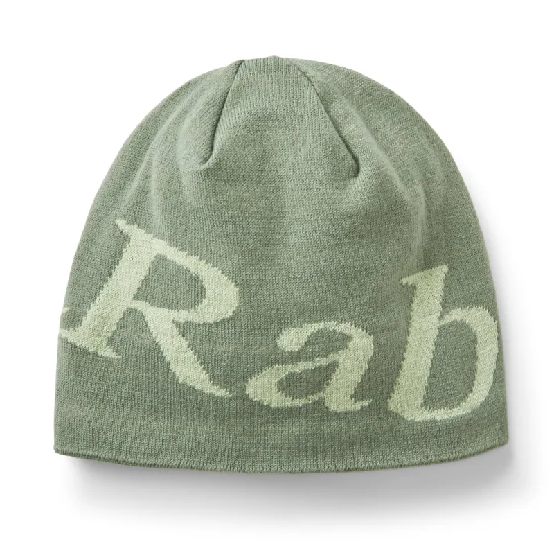 Rab Logo Beanie - Dark Fig Green/Fig Green