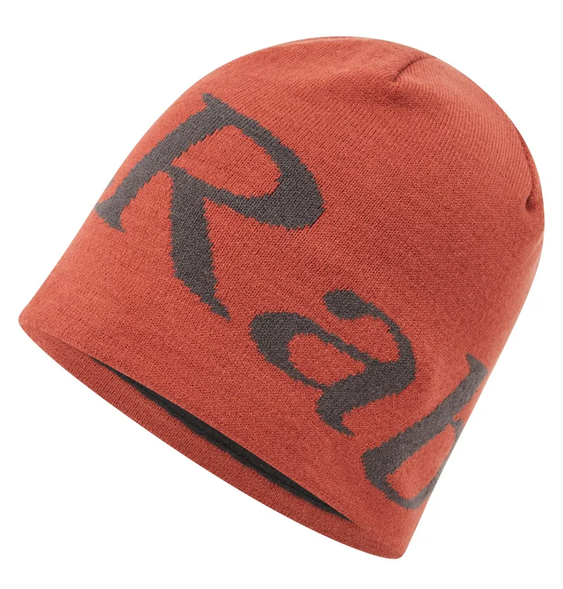 Rab Logo Beanie - Tuscan Red/Graphene