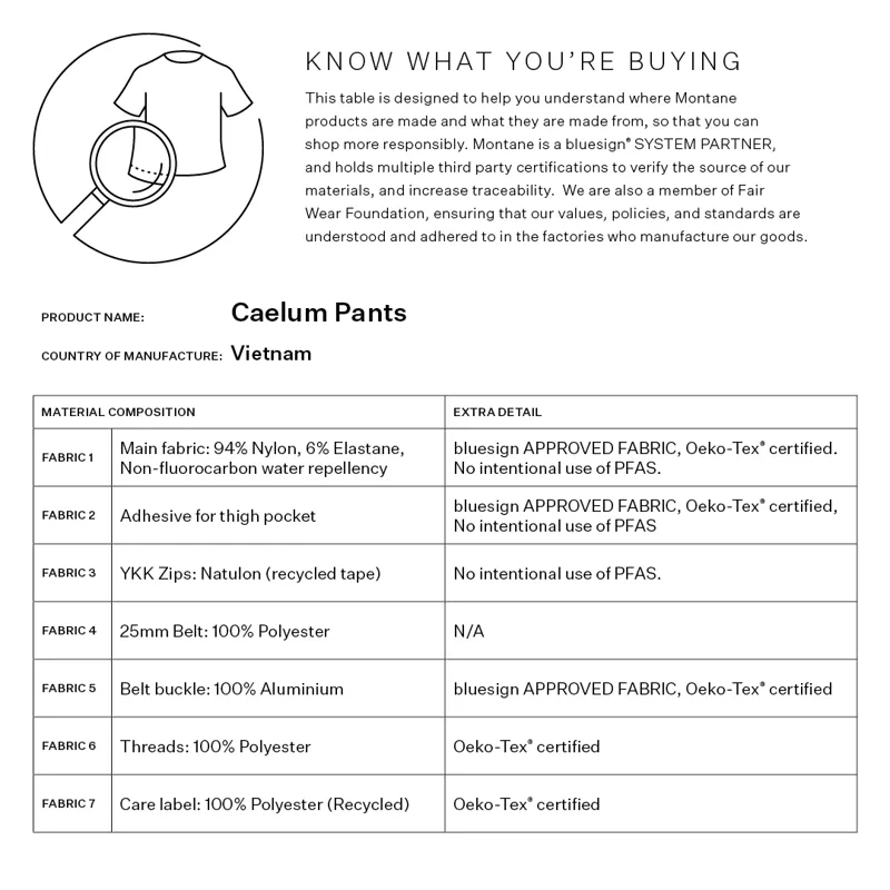 Montane Men's Caelum Pants Short Leg - Black-7