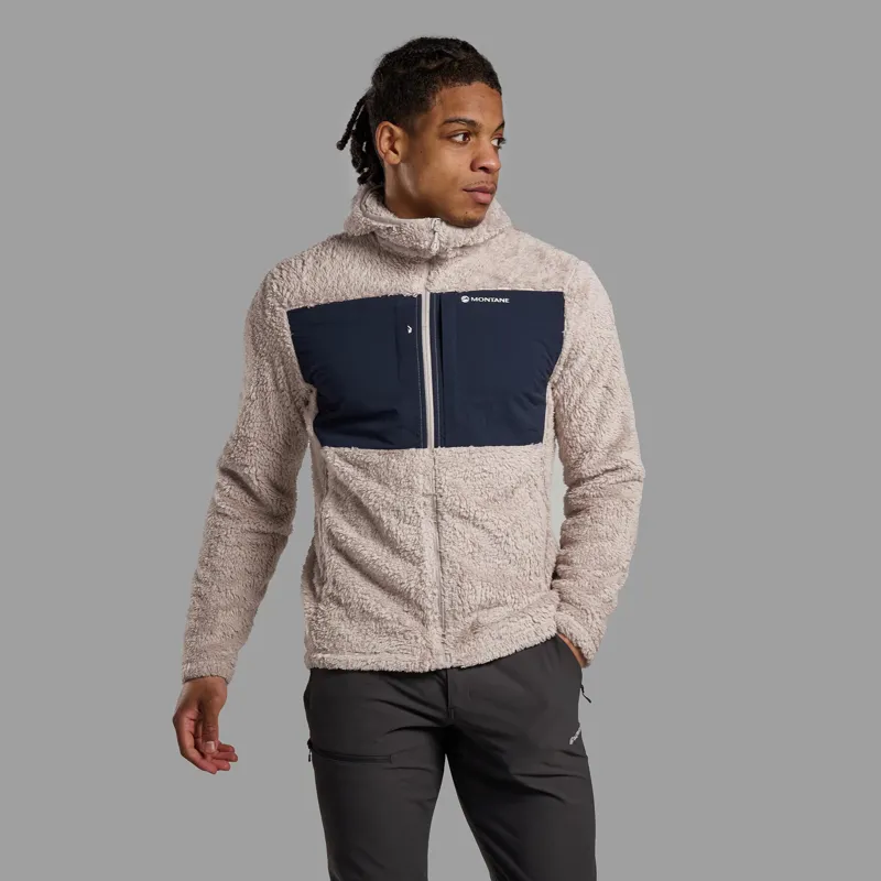 Montane Men's Caldus XT Hooded Fleece Jacket - Oyster-1