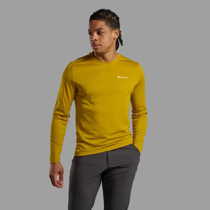 Montane Men's Dart Long Sleeve T-Shirt - Ginkgo Gold-1
