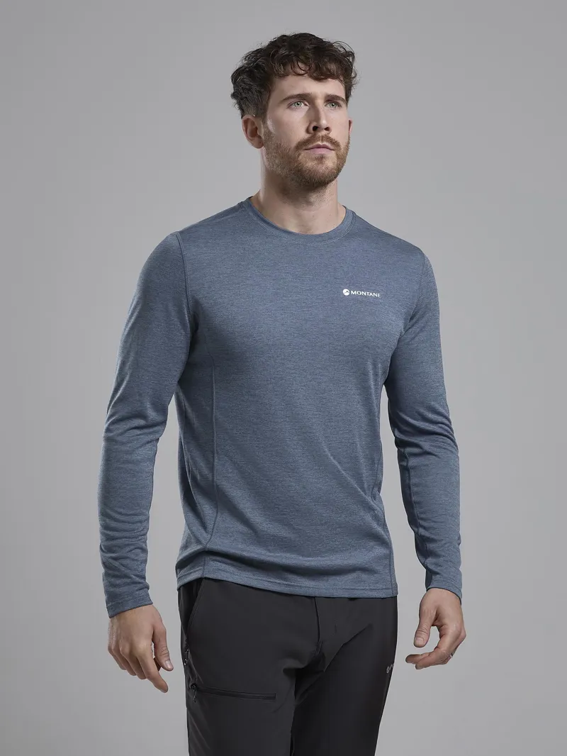 Montane Men's Dart Long Sleeve T-Shirt - Stone Blue-1