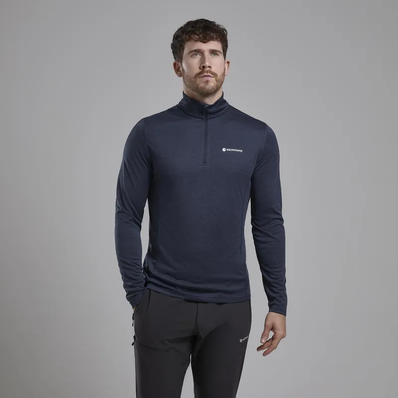 Montane Men's Dart Zip-Neck - Eclipse Blue-2