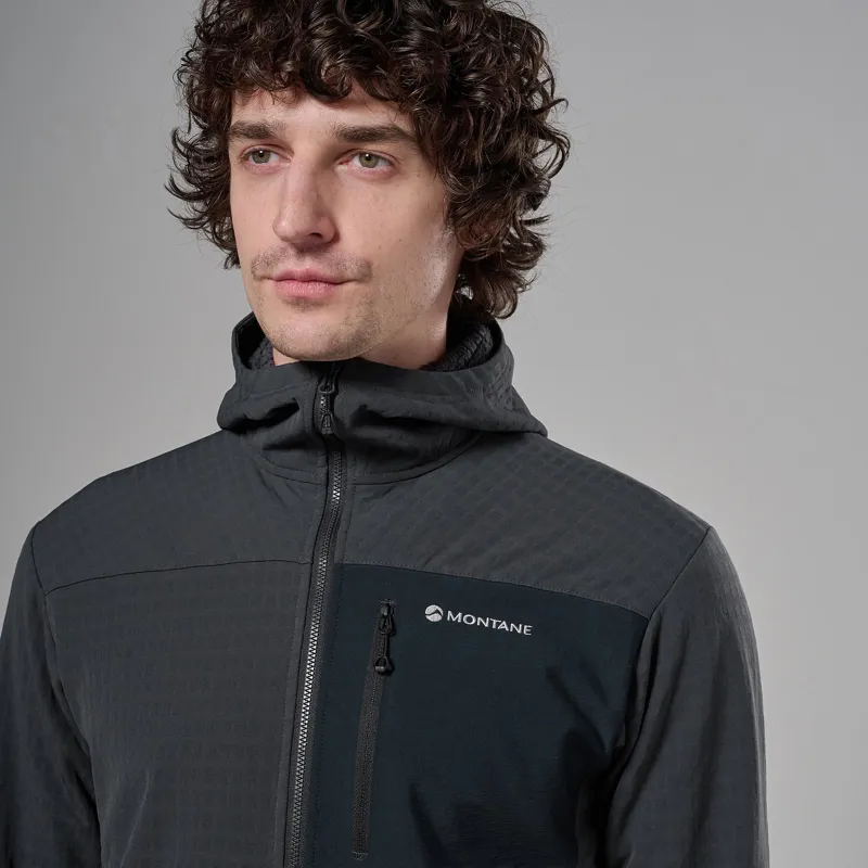 Montane Men's Dura Hooded Fleece Jacket - Midnight Grey-4