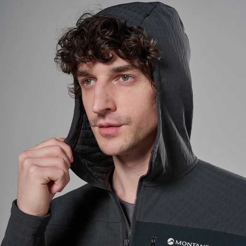 Montane Men's Dura Hooded Fleece Jacket - Midnight Grey-5