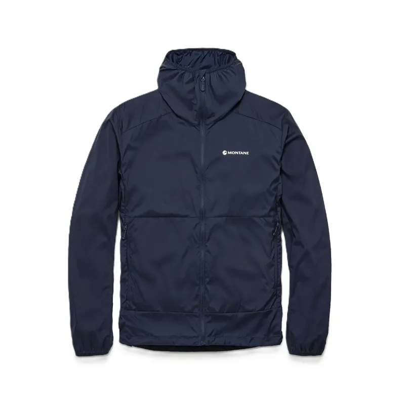 Montane Men's Featherlite Hooded Windproof Jacket - Eclipse Blue