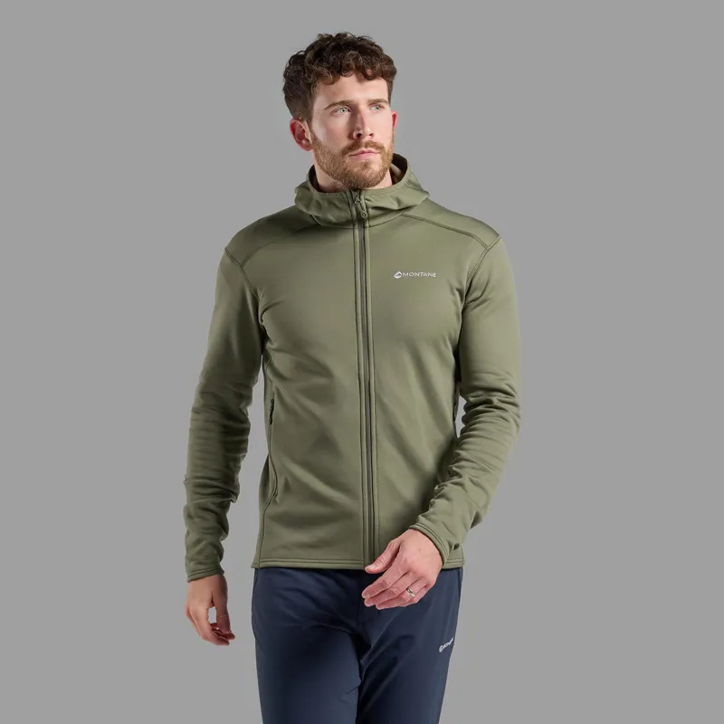 Montane Men's Fury Lite Hooded Fleece Jacket - Caper-2